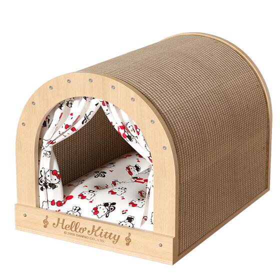 
Cat nest cat scratching board, universal wear-resistant and non-shedding sisal shelter house for all seasons, semi-enclosed safe cat sleeping nest
