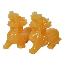 Xiang'an Pavilion Yellow Jade Pixiu Ornaments (large Size With Money) Office Home Furnishings