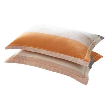 100 pure cotton thick brushed pillowcases set