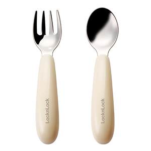 Lejiu Lexie Acid Spoon Baby Spoon Baby Learn Training Spoon Stainless Steel Fork Spoon Children's Tableware Set
