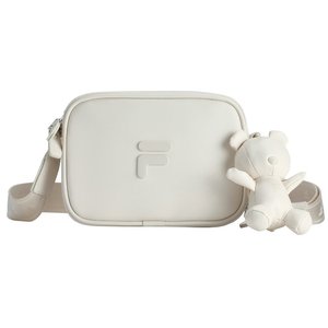 FILA FUSION File official website camera bag women's bag black mesengers bag shoulder bag white box bag

