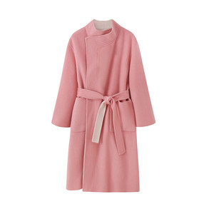 
Yaqiao [Double-Sided Upstart] Autumn and Winter Heavyweight Long-Sleeved Mid-Length Two-Wear Double-Sided Wool Coat for Women