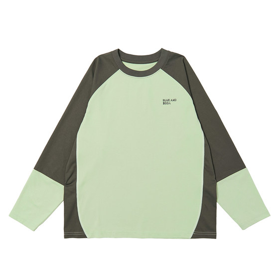 
Blue Soda 2026 Spring Boys' Sports Tops Moisture-Absorbing and Cool UPF50+ Sunscreen Long-Sleeved Youth Antibacterial T-Shirt