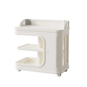 
Saymybaby mobile feeding table bedside bedroom baby products storage rack trolley floor-standing storage cabinet