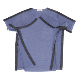 Easy to wear and take off Patients with T -shirts with T -shirt arm bone folding
