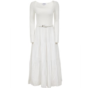 Vero Moda Dress Women's 2025 Autumn New Versatile Lady Style Waist Stitching A-Line Skirt Mid-length Skirt