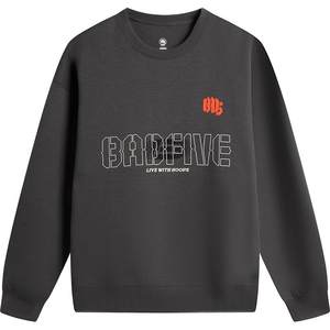 李宁反伍BADFIVE卫衣男士2025新款套头衫长袖圆领冬季上衣运动服