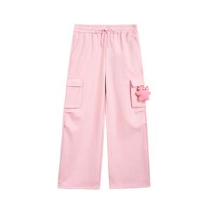 
[Milk Pupu Co-branded] Zihan Workwear Style Straight Wide Legs Sports Leisure Pants for Women in Women's Winter New Gray Sleep Pants