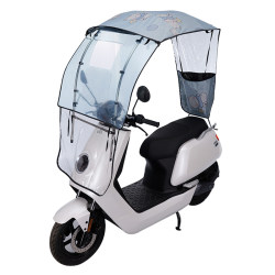 New and detachable electric vehicle awning that can be stored in one second