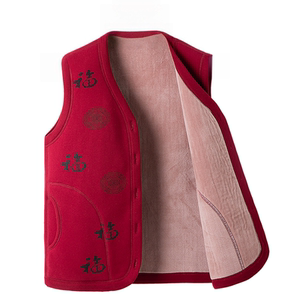 New style dad vest with velvet thickened middle-aged and elderly men winter vest grandpa old man wears a warm vest in autumn and winter
