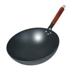 Huanglaoda iron pot old-fashioned and authentic traditional uncoated non-stick pot anti-slip and rust-free fine iron wok for gas stove