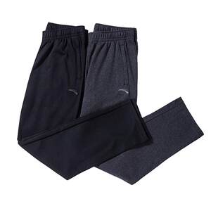 
ANTA sports pants men's new spring straight pants casual sweatpants black running trousers crisp knitted pants