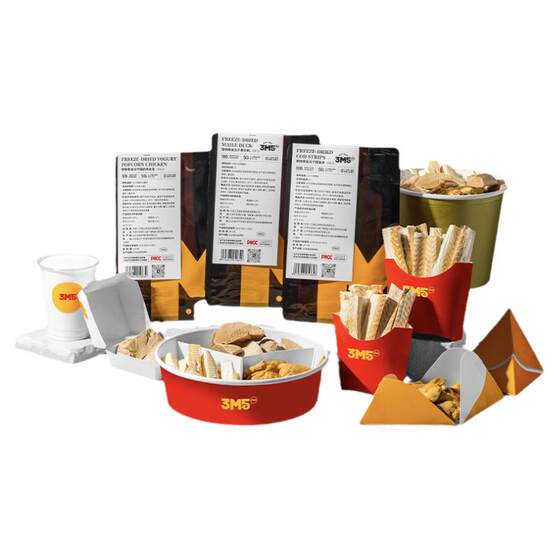 [Snacks] 3m5pet cat snacks freeze-dried dog snacks freeze-dried cod chicken breast duck breast whole cut cod fish
