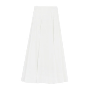 
pusumede moonlight dance music white skirt women's high waist loose big skirt hem umbrella skirt temperament drooping long skirt