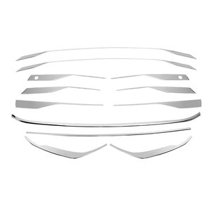 
Suitable for Toyota Senna front face modification Senna center grille stainless steel bright strip front bumper decorative strip accessories automotive supplies
