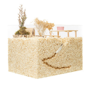 
Carnot shavings, hamster sawdust bedding, spring and summer golden bear flower branch landscaping, special wood chips, poplar spring supplies