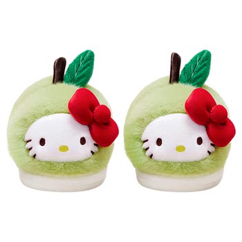 Cute Hello Kitty co-branded Apple kitten cotton slippers,
