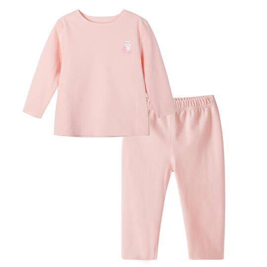 inhzoy inhzoyEnsemble de sous-vêtements Thermiques Garçon Fille Enfant Haut à Manche Longue & Pantalon sous-vêtements Fonctionnel Pyjama 4-14 Ans A Rose 3-4 ans