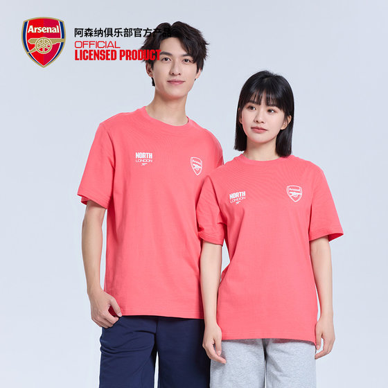 arsenal阿森纳旗舰店官方正品夏季西瓜红男女T恤衫短袖