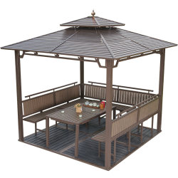 Galvanized ceiling tent villa courtyard pavilion sunshade