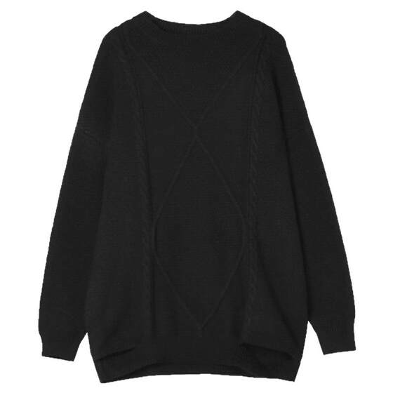 
Winter 2025 Outlets Authentic High-End SF Series Simple Basic Pullover Top Micro Elastic Sweater for Women