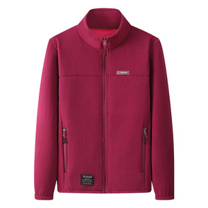 
New autumn and winter outdoor women's polar fleece high-end fleece jacket sports and leisure plus velvet thickened top mother's clothing