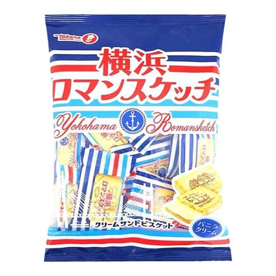 Takara Yokohama Romantic Vanilla Sandwich Cookies - 129g