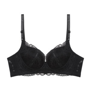 [Rose Cup] Lace sexy lingerie for women in summer thin girl gathered side bra women gathered bra