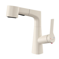 Cream style white bathroom wash basin faucet hot and cold pull-out bathroom cabinet wash basin wash basin home