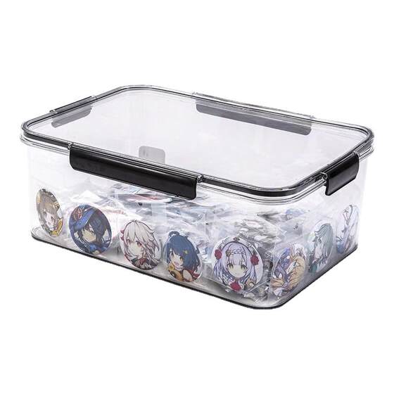 Bar storage box Yayli transparent belt cover sealing moisture -proof badge anime surrounding Guzi dust prevention display box
