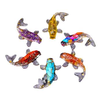 Crystal glue gravel koi shape