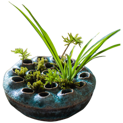 Juhan Lotosový Keramický Aromaterapeutický Sporák Vonná Krabička Japonská Květinová Váza Retro Staré Nové čínské Zen Ozdoby