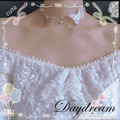 taobao agent Japanese sweet Lolita French court style girl pearl yarn butterfly forest neck chain neck chain