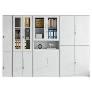 
Steel floor-standing home sandwich storage cabinet office file cabinet information bookcase with lock and drawer storage storage