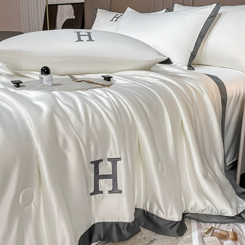 Летнее шелковое летнее одеяло, комплект, осеннее прохладное одеяло, 4 предмета