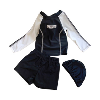 Children's Child Children Long -sleeved Swimsuit
