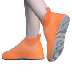 
Rain shoes cover men and women's shoes cover anti-slip rainproof foot cover thickened wear-resistant silicone children's water shoes waterproof snow on rainy days