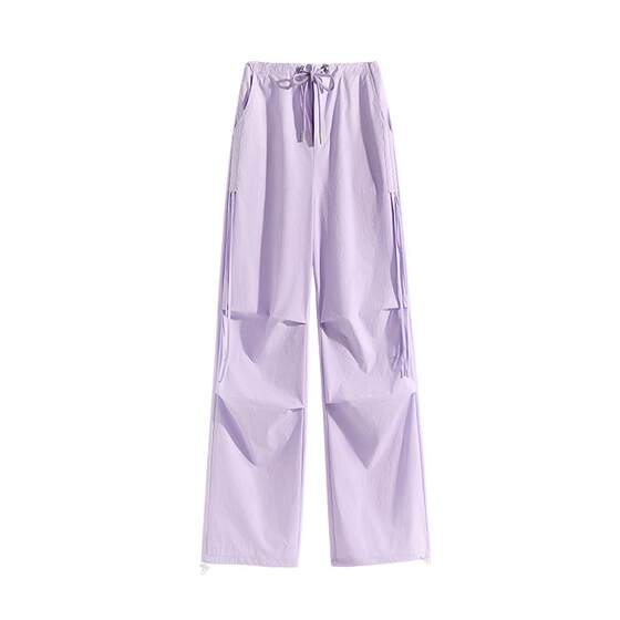 
Baleno sun protection cool wide-leg overalls for women summer new thin paratrooper pants women's casual sports pants Q
