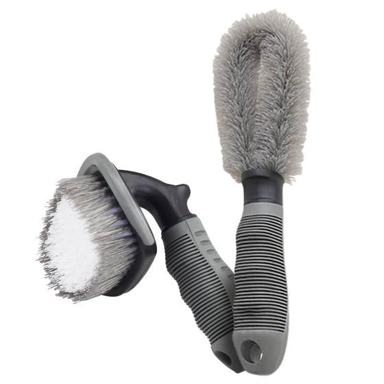 
Car wheel brush, tire car wash brush, soft bristle cleaning tool set, artifact brush car special brush three-piece set