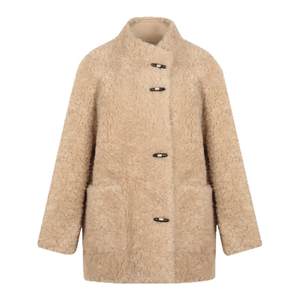 Solighter Full wool loop fur one-piece jacket for women's autumn and winter 2025 new loose thick jacket