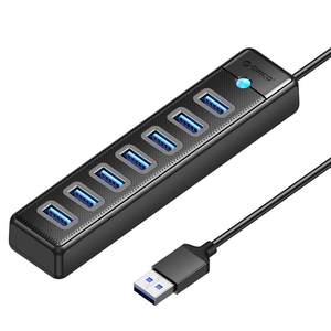 ORICO/Aurico Computer USB Expander 3.0 with Power Supply Port HUB Splitter One-To 7 High-Speed ​​Multi-Interface Expanding Dock Desktop Laptop Accessories Extension Hub