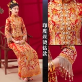 Традиционный свадебный наряд Сюхэ, свадебное платье, расширенное вечернее платье, большой размер, дракон и феникс