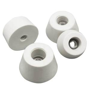 
White rubber foot mat furniture table and chair shock absorbing foot mat with gasket foot mat