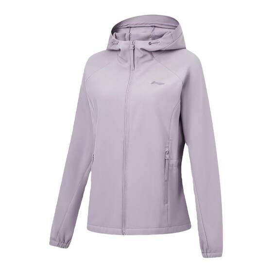 
China Li Ning Sports Windbreaker Women's 2024 New Warm and Water-Repellent Loose Casual Jacket AFDT652