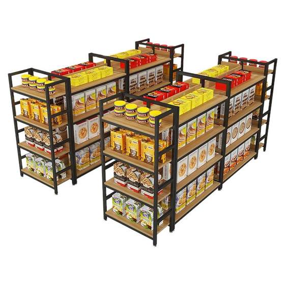 
Island cabinet multi-layer storage rack cosmetics display cabinet supermarket double-sided shelves product mother and baby store container display table