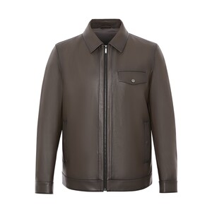 
SATCHI Men's Genuine Leather Jacket 2025 Spring New Retro Maillard Sheepskin Jacket