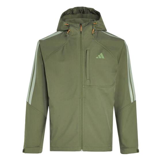 
Water-repellent soft shell outdoor style casual hooded jacket men's adidas Adidas official light sports