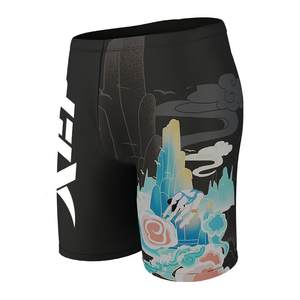 Step swimming trunks Men's embarrassing men's five -point swimming trunks Guo tide men's swimsuit set professional hot spring pants swimwear