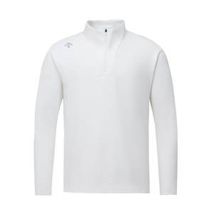 DESCENTE迪桑特SKI STYLE运动休闲男士抓绒保暖半拉链长袖针织衫