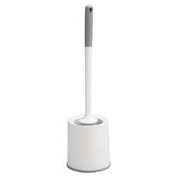 No dead ends long handle toilet brush set with base